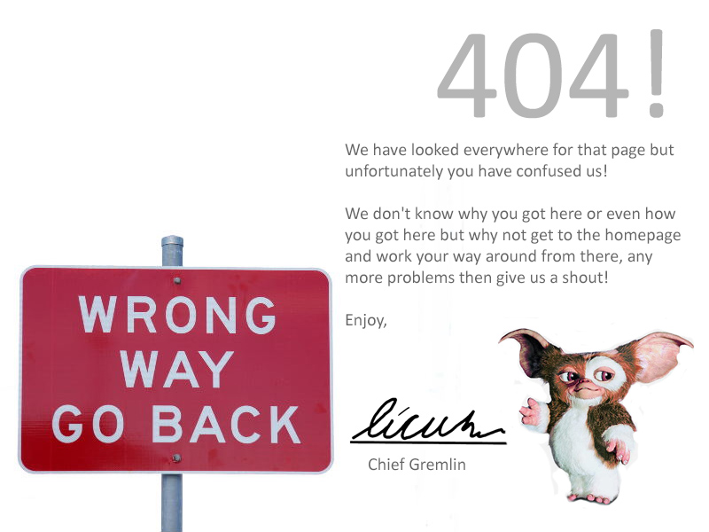 404 Gremlin - Frodsham Web
