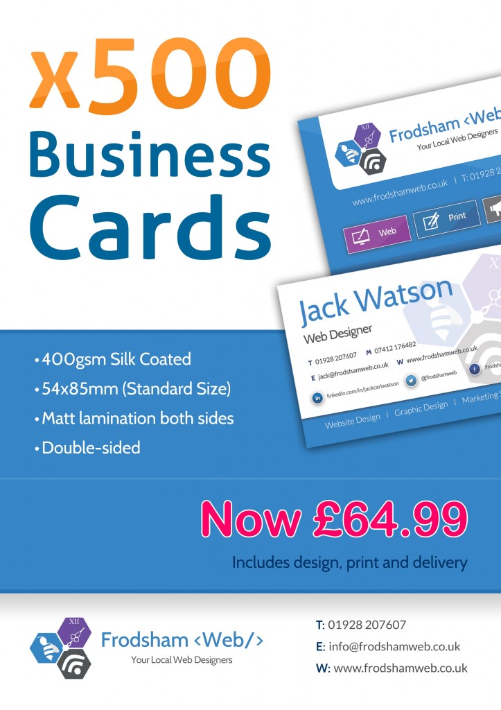 Business Card Offer - Frodsham Web